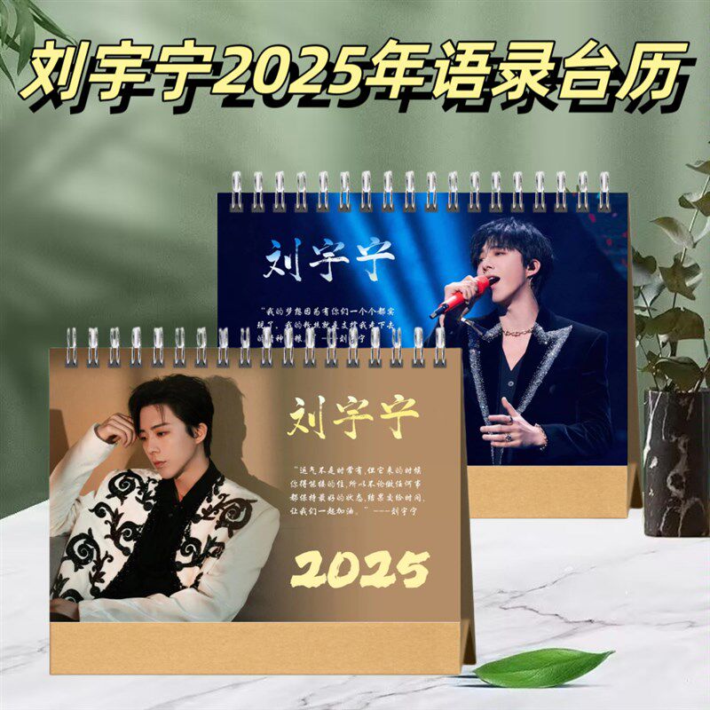 刘宇宁2025年台历桌面摆台创意礼品台历