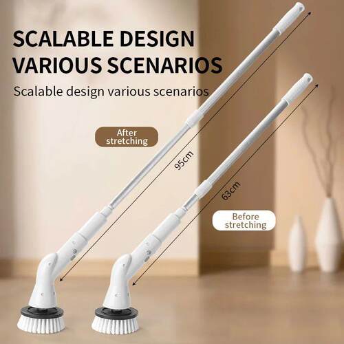 2000mAh 6-in-1 Electric Cleaning Brush Wireless Electric Rot