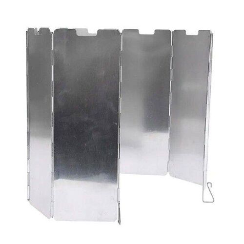 8 Plates Outdoor Stove Wind Shield Screens Camping Foldable
