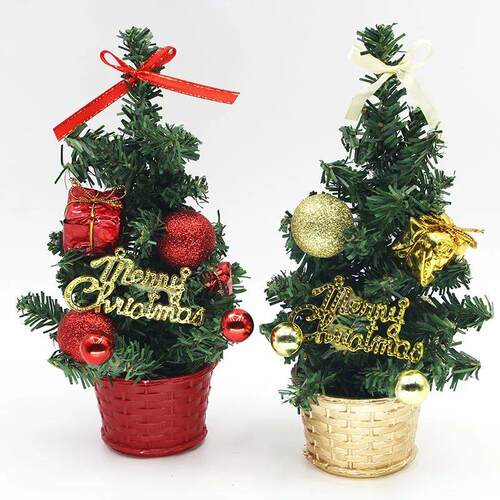 (1 Piece/bag) 21cm Christmas Tree Christmas Decoration Deskt