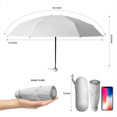 mini umbrellas UPF50+ Sun umbrella Travel UV umbrellas Small