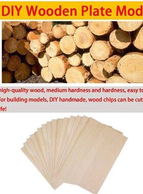 10 Pack Unfinished Wood Sheets,Balsa Wood Thin Wood Board