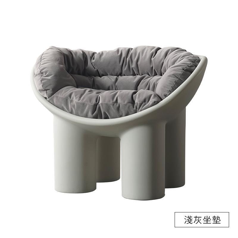 北欧客 厅待客区大 象 腿 椅 子ins网红民宿单人懒人 椅户外床笠图片