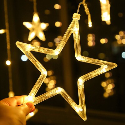 Six big and six small decorative lights, star lights, LED l