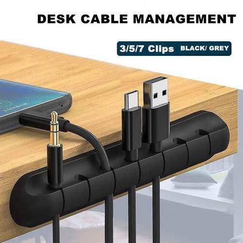 USB Cable Holder Clips Cable Cord Wire Organizer Silicone De