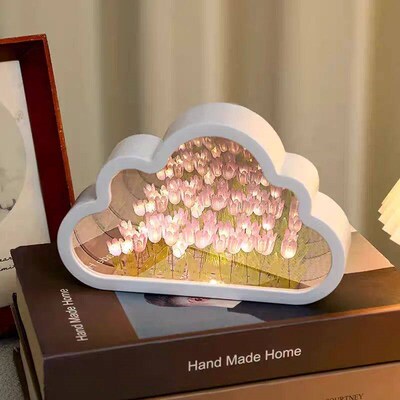 Tulip Cloud Sea of Flowers Handmade Night Light Creative Lig