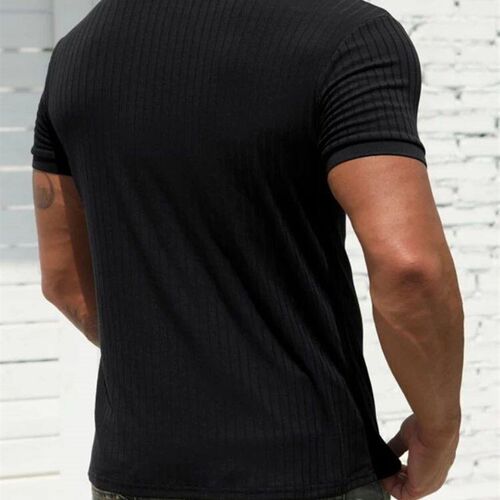 Mens Athletic Fit  Shirts Short Sleeve Golf Shirts Casual W