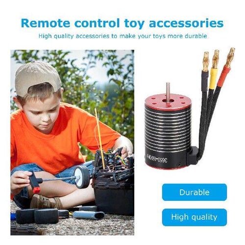 Waterproof 3650 Brushless Motor for 1/8 1/10 RC Off-road