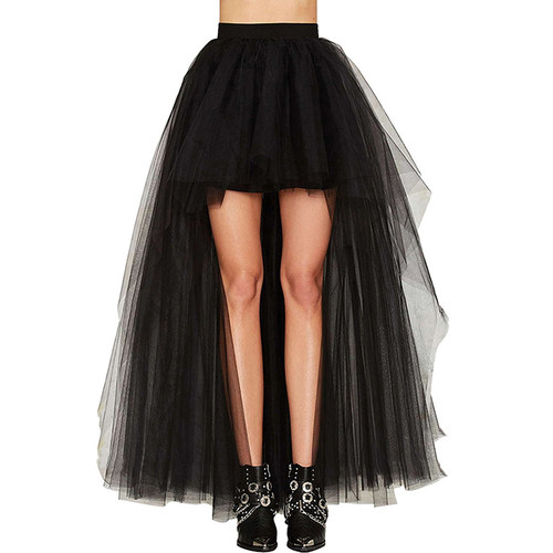 4 Colors Skirt Fashion Women Long Tulle Skirt Elegant Prince