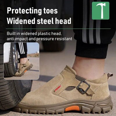 Men Labor Protection Shoes Welder Anti Smashing Anti Piercin