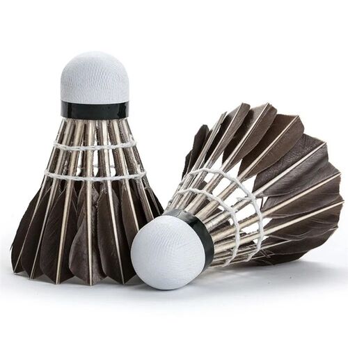 6/12Pcs Professional Badminton Shuttlecock Black Goose Feath