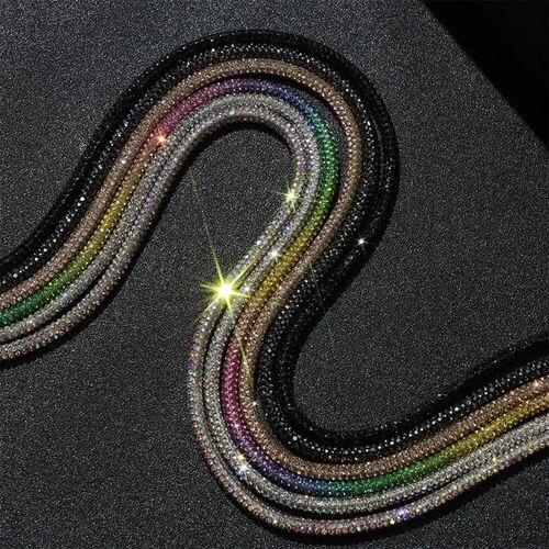 1PC Luxury Rhinestone Shoelaces Rainbow Diamond Shoe laces S