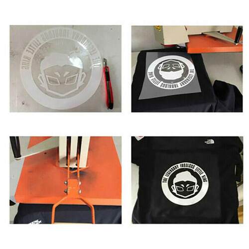 1 Roll Vinyl Heat Transfer Iron On DIY Garment Film Cricut S