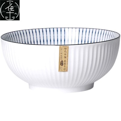 Double ears soup bowl noodle bowl large size ramen bowl