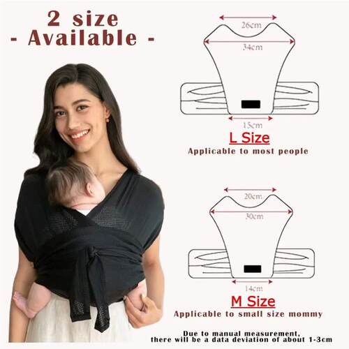 Baby Carrier Wrap Newborn Nursing Towel Easy to Wear Sling W
