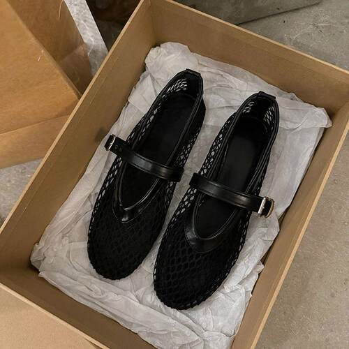 In Summer, Wear Round Toe, Straight Buckles, Casual and Comf