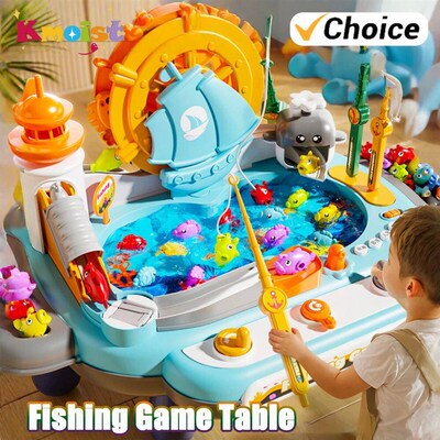 Educational Childrens Toy Diy Breakthrough Fishing Table Pa