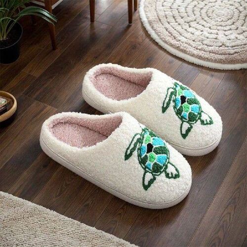 Women Slippers Cute Turtle Dachshund  House Funny Ladies