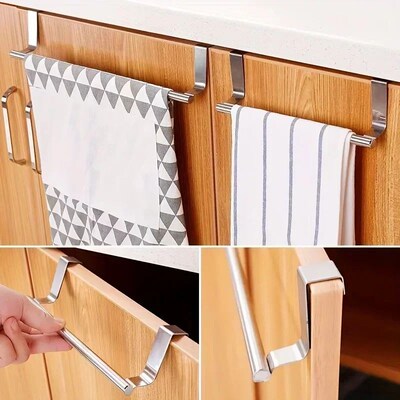 Towel Rack Over Door Towel Bar Hanging Holder Kitchen Towel