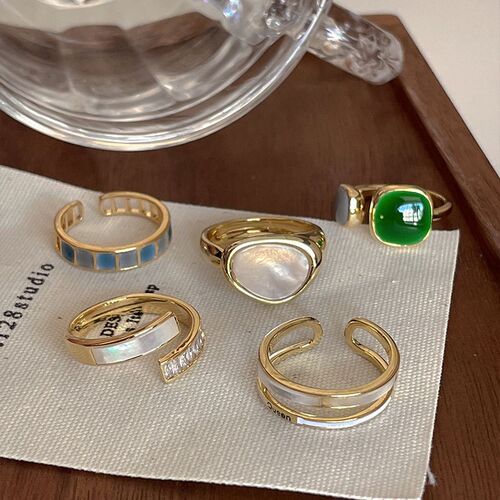 Colorful Drip Glaze Open Ring For Women 2023 New Fashion Ret