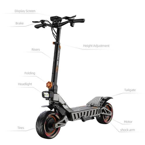Ruitoo M6Max Dual Motor 5600W 60V27AH Fast Electrical Scoote