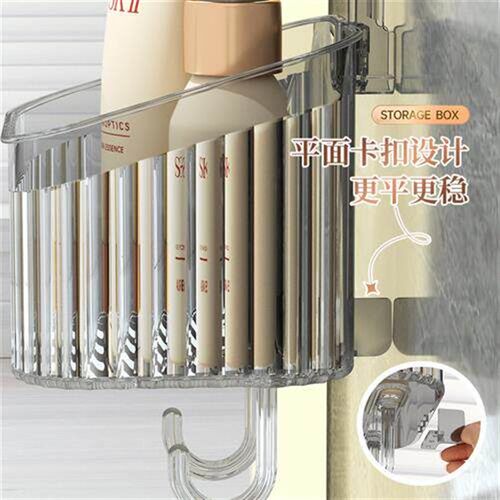 Thickened suction cup shelf light luxury wall-mounted bathro