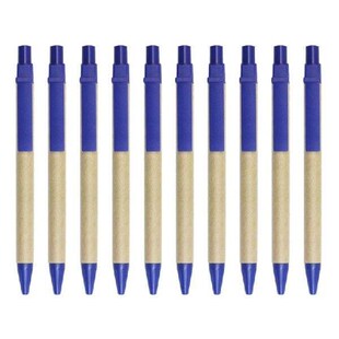 10Pcs Retractable Ballpoint Pen Black Office Writing Pen