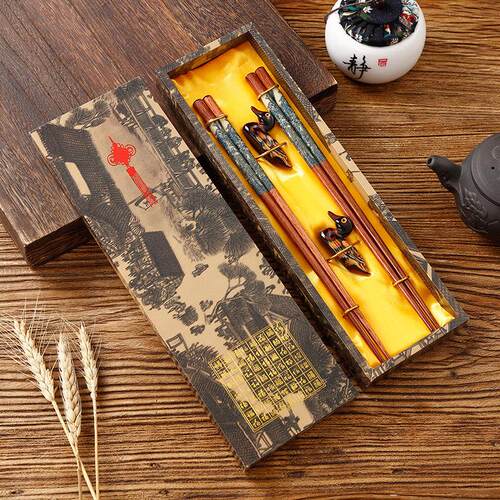 Chinese style souvenirs Chopsticks gift box set Crafts