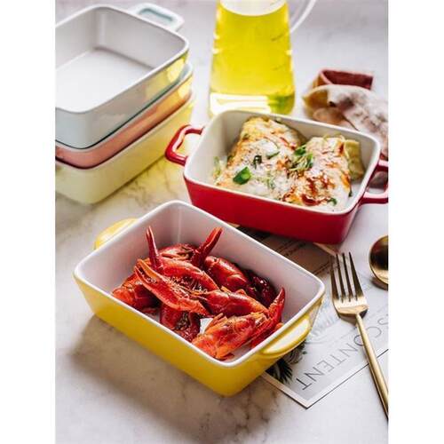baking tray ceramic cheese casserole oven western food dish