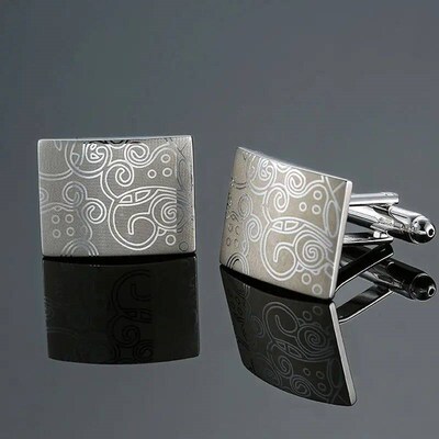 High quality brass material silvery laser pattern building b