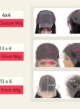 Deep Wave Frontal Wig 13x6 Lace 13x4 Curly Lace Front Human