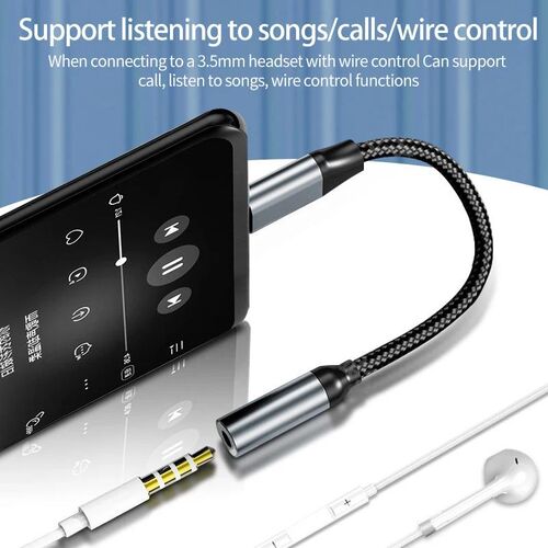 USB Type C To 3.5mm Aux Adapter Type-c 3 5 Jack Audio Cable