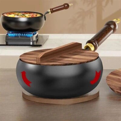 Nonstick Wok No Coating Gas Boiling Stir Fry Pan for Restaur
