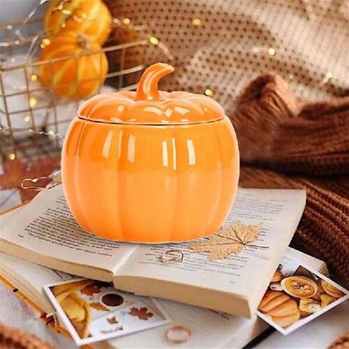 Ceramic Bowl Pumpkin Shape Cartoon Pumpkin Jar Soup Can
