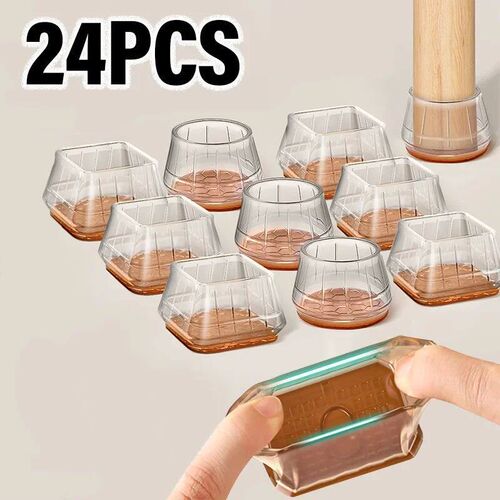 Thicked Chair Leg Floor Protector Silicone Anti-Slip Furnitu