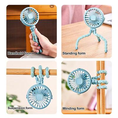 Multi Functional Handheld Mini Octopus Fan Portable USB Char
