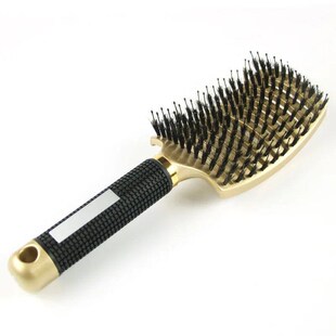 Hair Scalp Massage Comb Bristle Nylon Hairbrush Wet Curly De