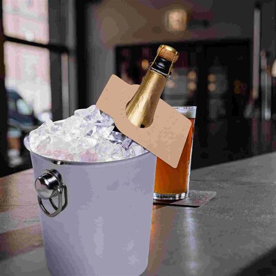 100pcs Kraft Paper Double Sided Multi-use Kraft Wine Bottle