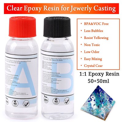 Transparent Epoxy Resin Casting Molds Kit Silicone Mold With