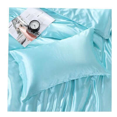 2 Pack Satin silk Pillowcase pillow case pillow cover queen