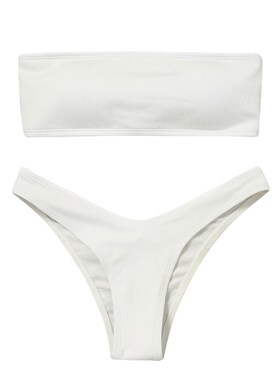 Womens Bikini High Waisted Tummy Control Two Piece Swimsuit