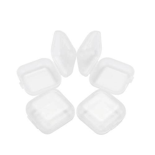 High-transparency small square plastic box for new earplugs,