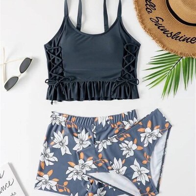 swimsuit women swimming suit swimwear for bikini泡温泉泳衣女