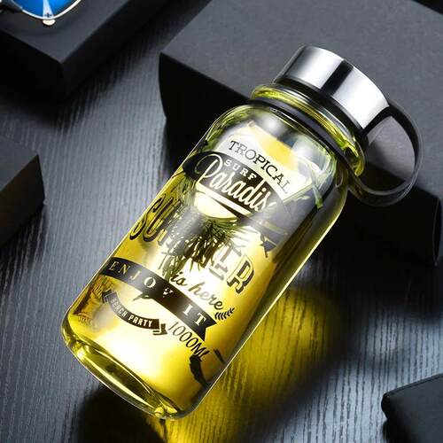 GIANXI Large Capacity Glass Water Bottles Portable Leakproof