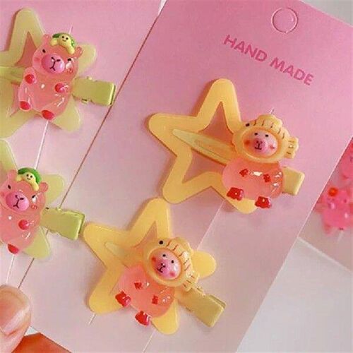 2PCS DIY Accessories New Colorful Kapibala Star BB Hair