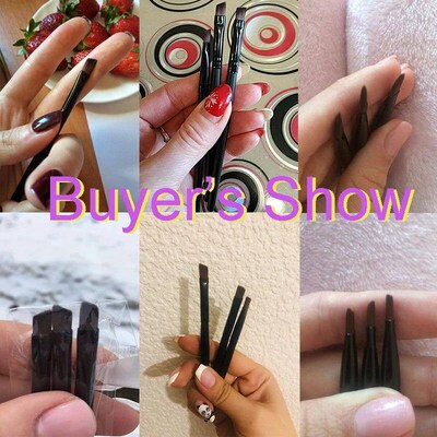 3 Pcs/Set Eyebrow Brush Eye Brushes Set Eyeshadow Mascara Bl