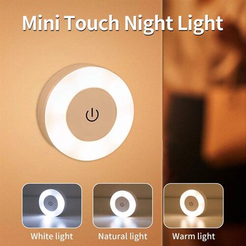 6CM Rechargeable Led Night Light with Touch Switch Wireless