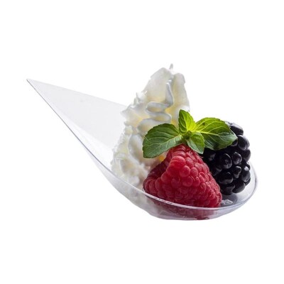 100Pcs Mini Dessert Plates Disposable Plastic Plates Appetiz