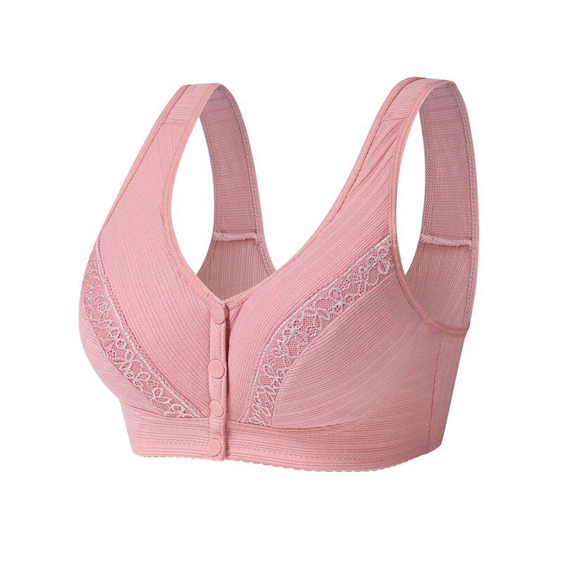 3pcs/set Plus Size Women Lingerie Bra Cotton Front Fastening