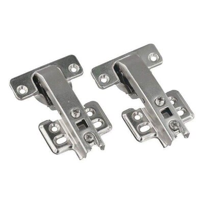 2 Pcs Cabinet Kitchen Hinge 90 Degree No-Drilling Hole